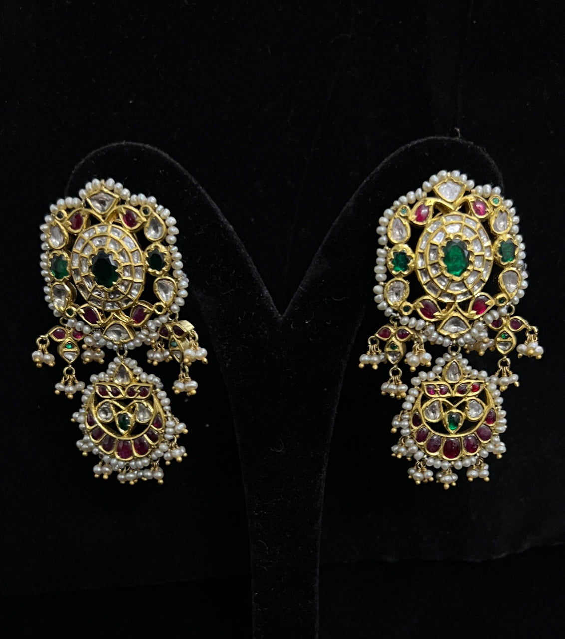 Ruby Emerald Choker Set