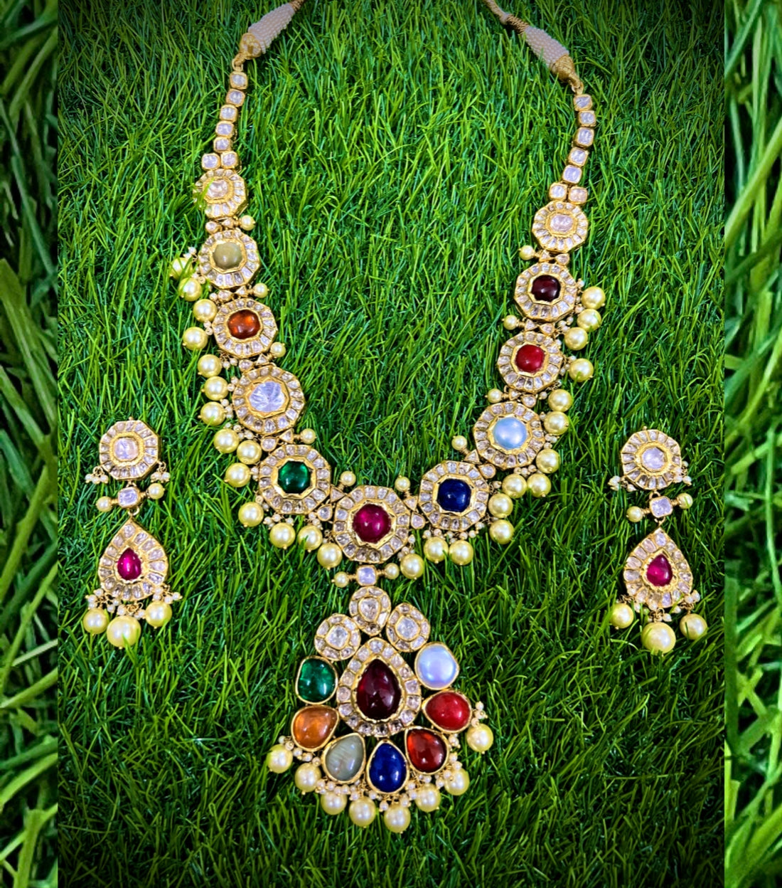 Navratan Studded Necklace