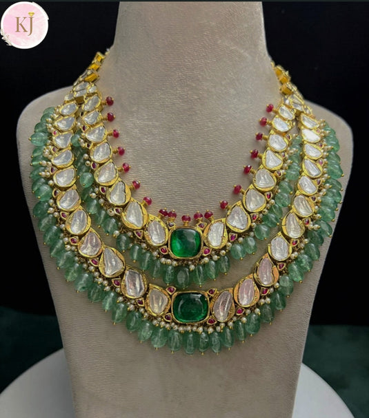 Emerald Long Necklace Set