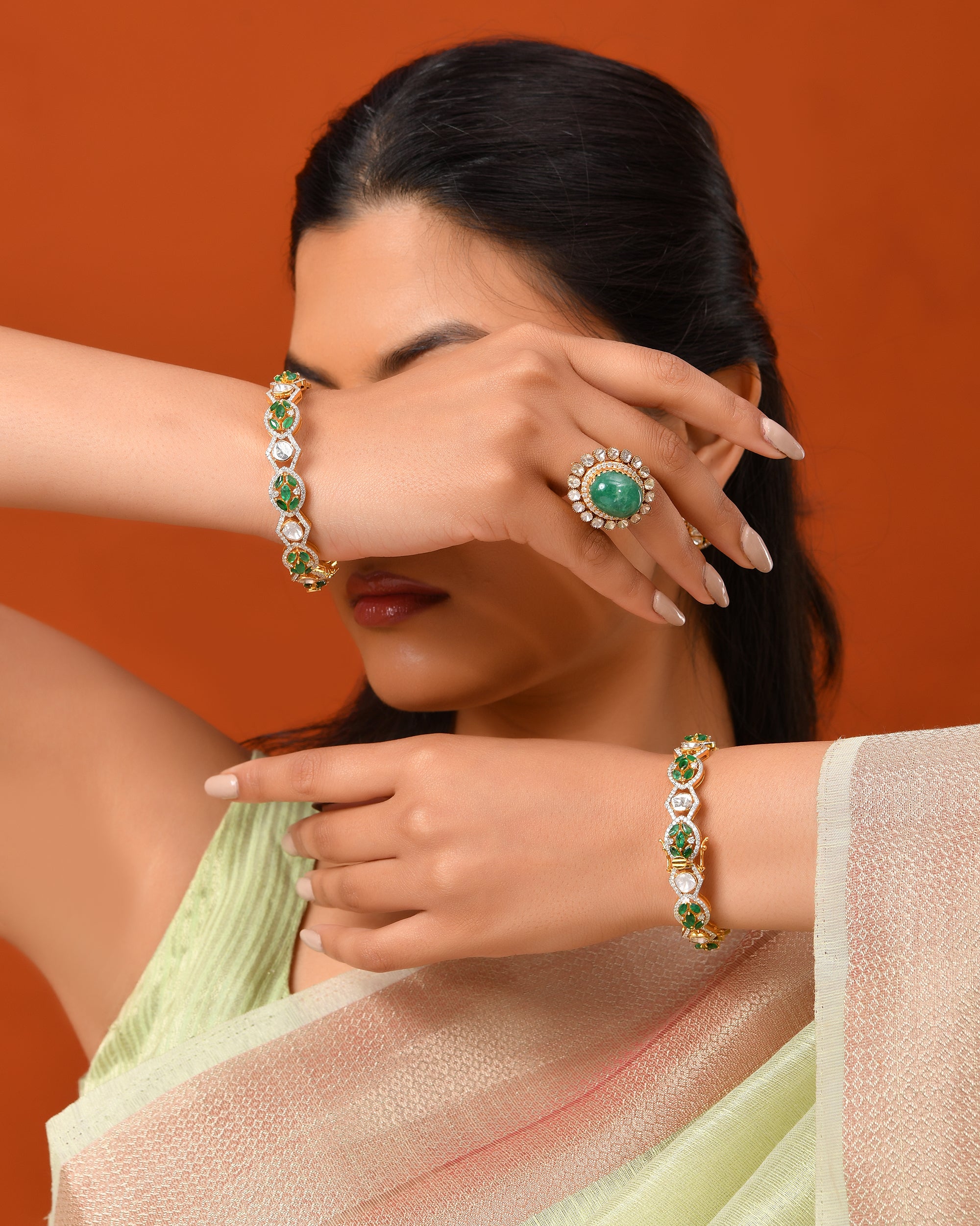 Diamond Polki Bangles