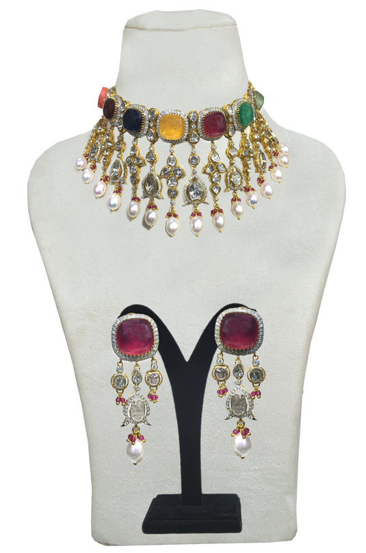 MULTI COLOUR BRIDAL NECKLACE